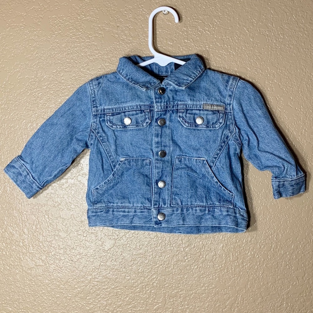 Calvin Klein Kids Light Blue Denim Jean Jacket